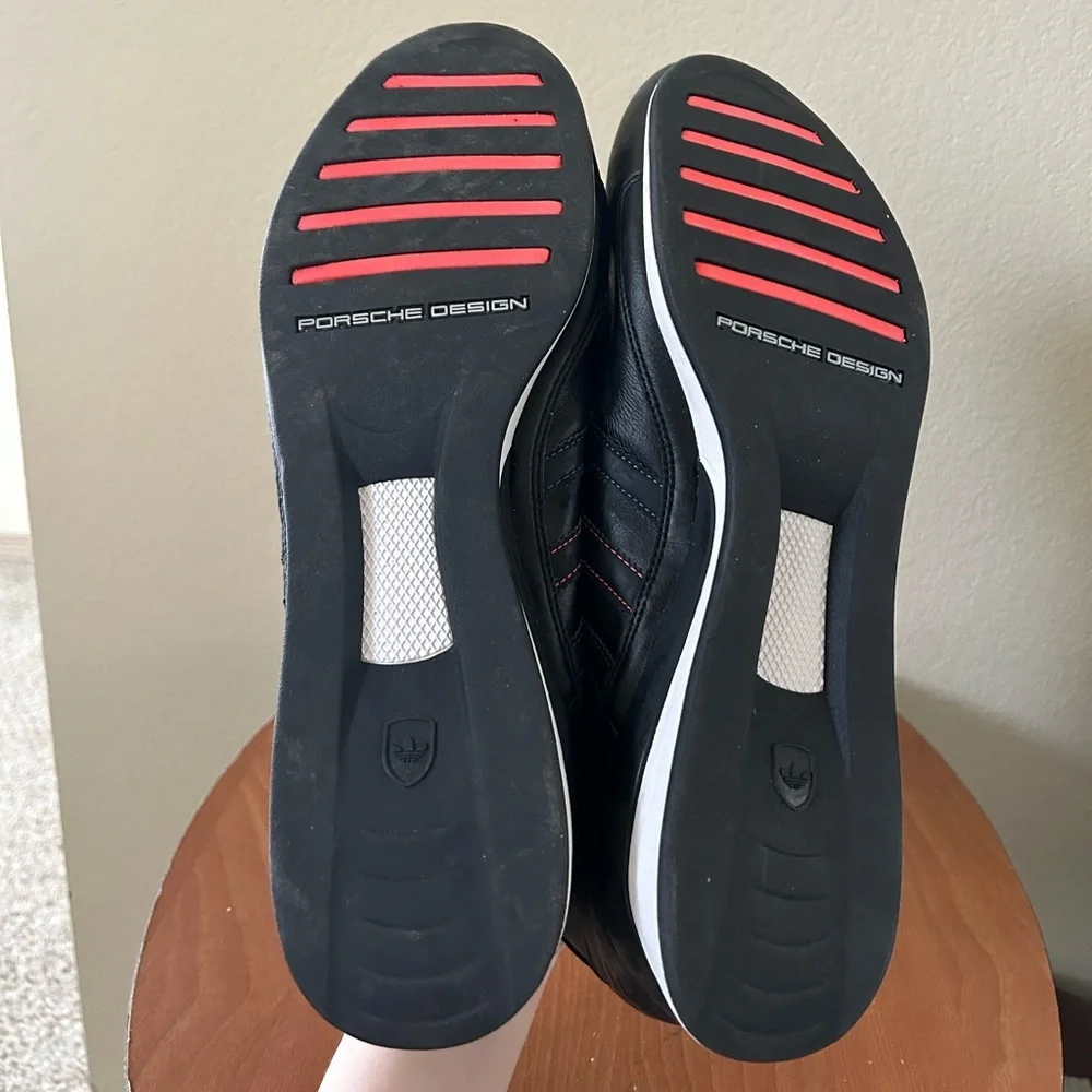 NWT Adidas Porsche Design TR 1.1 Black Bluebird Men's Size 11.5 LaceUp Red Drive